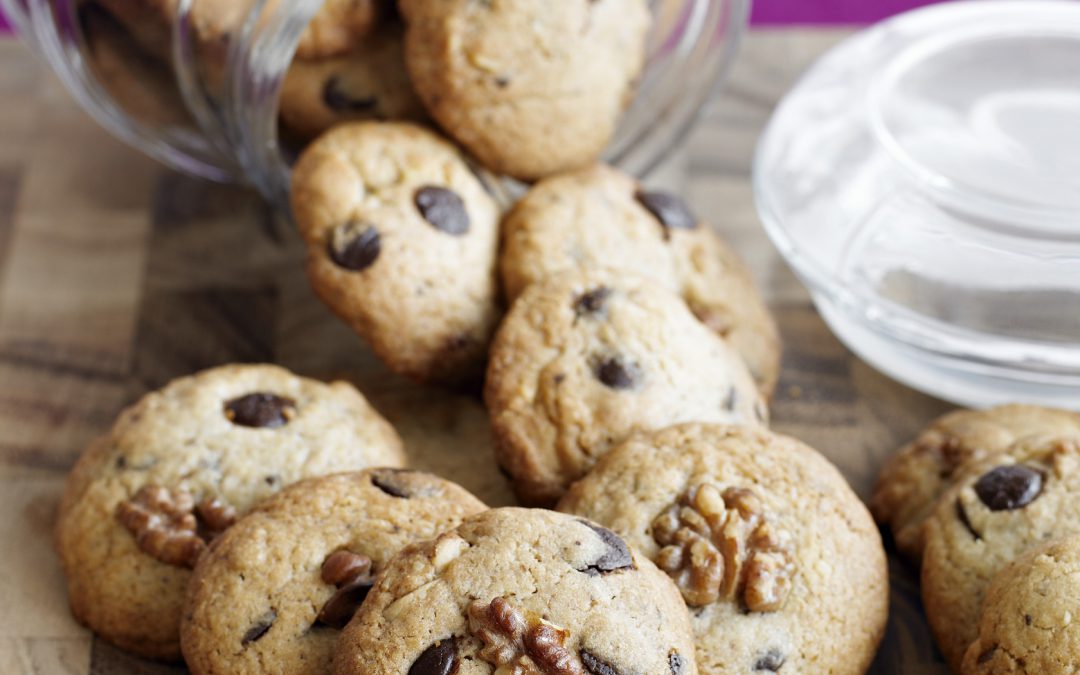 Galletas de chocolate y nuez
